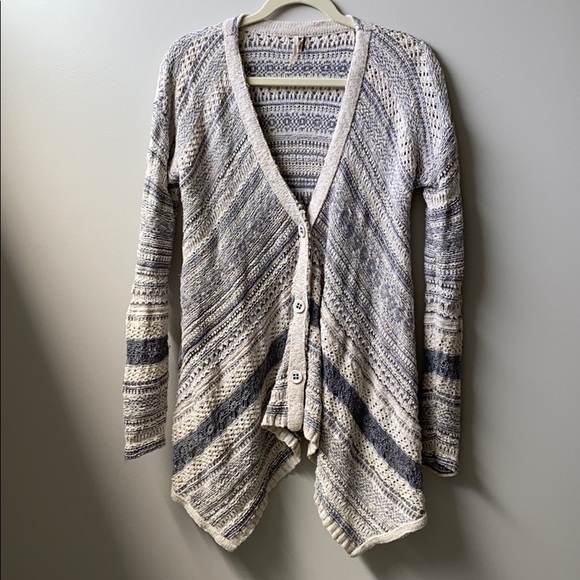 Free People Sweaters - FREE PEOPLE Loose Knit Asymmetrical Cardigan